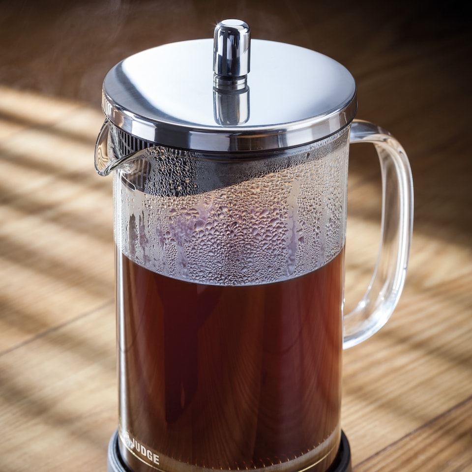 image 1 of Judge Glass Cafetiere 8 Cup Coffee Maker 925ml Clear