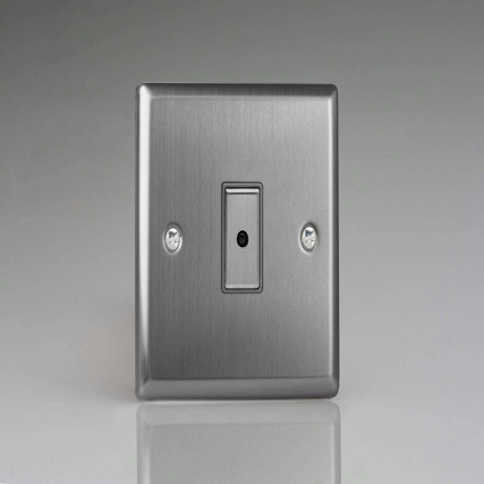Varilight JTE101 Classic Brushed Steel 1-Gang V-Pro Remote/Touch Master LED Dimmer 0-100W N/A