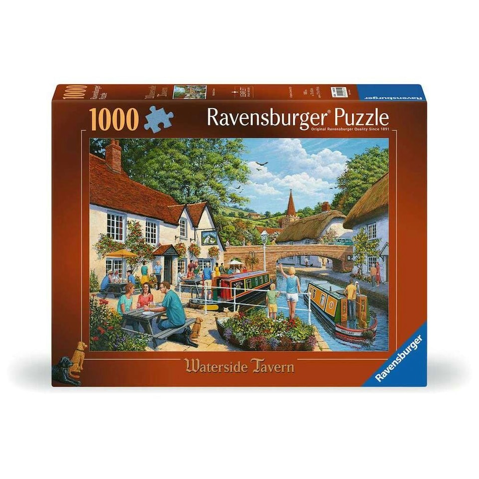 image 1 of Ravensburger Waterside Tavern 1000 Piece Jigsaw Puzzle