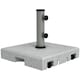 image 1 of Outsunny 28kg Heavy Duty Granite Parasol Base with Wheels, Retractable Handle