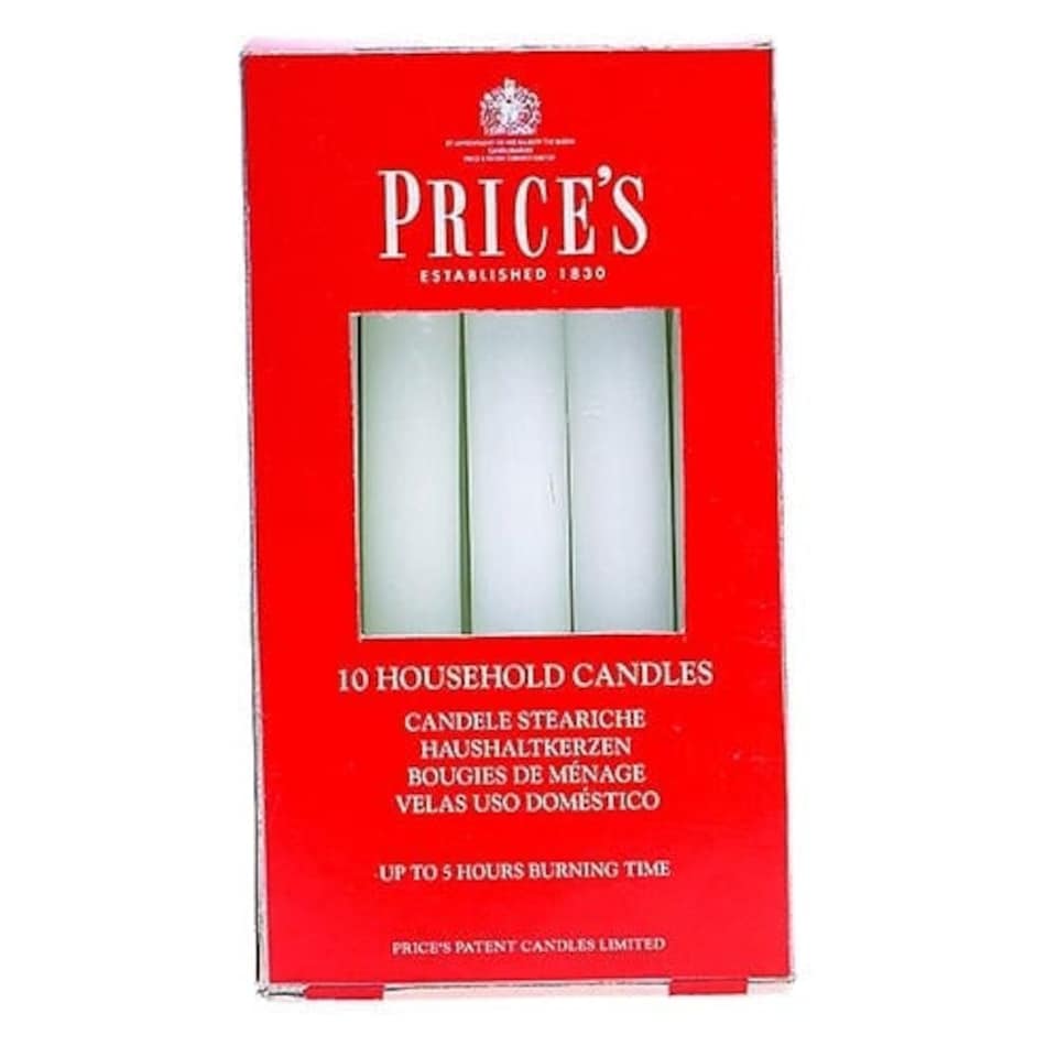 Prices Household Candles Pack of 10