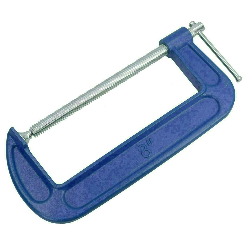 image 1 of 8" Heavy Duty G Clamp C-Clamp Grip Holder vice Clasp Woodworking 1 Pack