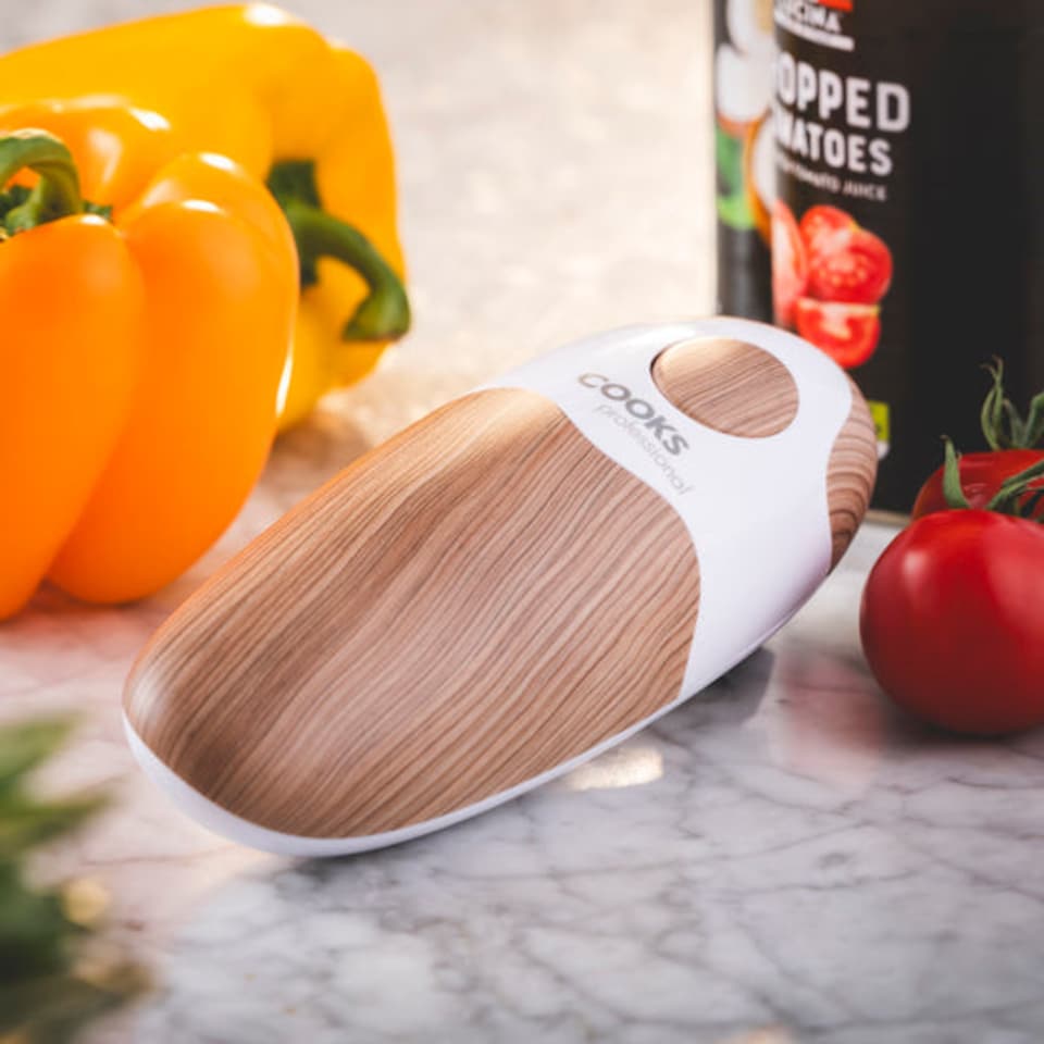 image 1 of Cooks Professional Automatic Can Opener with Simple One Touch Operation | White | Nordic White