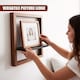 image 7 of GEEZY Square Floating Wall Shelf 30cm Wooden 3D Picture Ledge for Decor and Photos