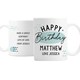 image 1 of Personalised Happy Birthday Mug White