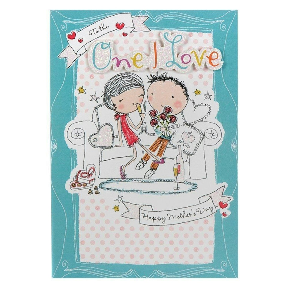 image 1 of Hallmark Mother's Day Card 'One I Love Contemporary 3D Illustrated' Medium