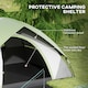 image 3 of Outsunny 3-4 Man Camping Tent withSewn-in Groundsheet, 3000mm Waterproof