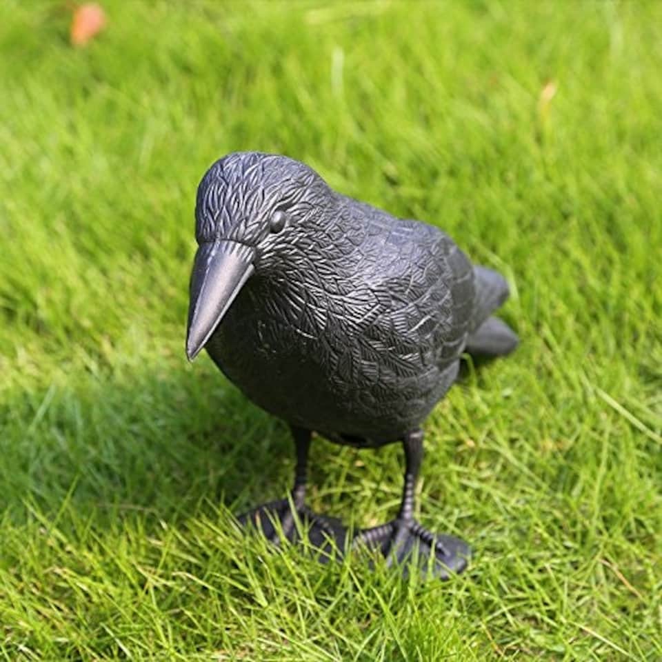 image 1 of Marco Paul Plastic Black Crow Scarer 36cm