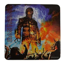 Iron Maiden Single Cork Coaster: Wicker Man - IMCOAST01D
