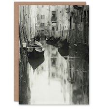 Alfred Stieglitz Art Card A Venetian Canal Vintage Photograph