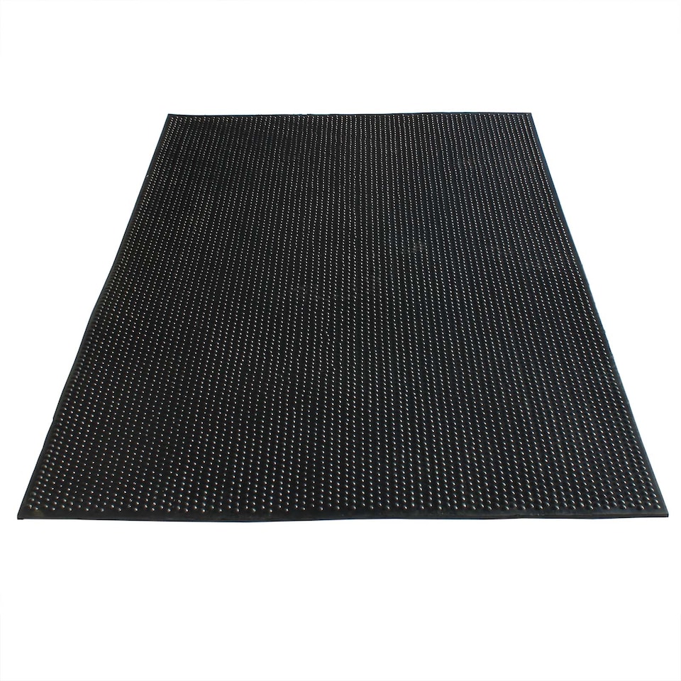 image 1 of Heavy Duty Rubber Gym Mat, 6ft x 4ft x 10mm, Black