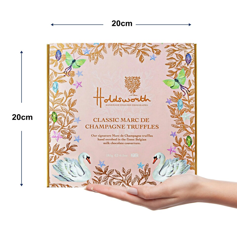 image 1 of Holdsworth Chocolates Classic Marc De Chapagne Truffles | 185g