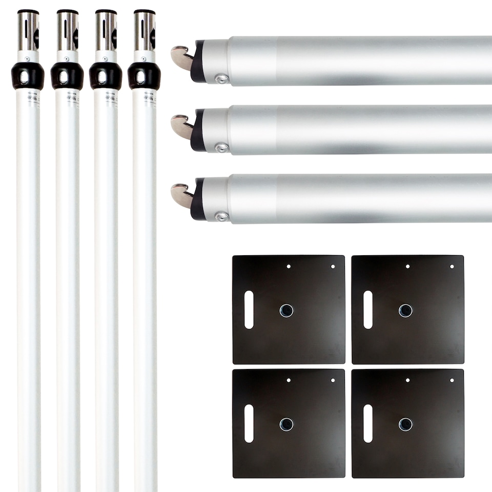image 1 of Portable Pipe & Drape Frame, Backdrop Stand Set for Weddings - 3m x 9m