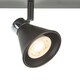image 4 of Burton - Matt Black & Chrome Detail 4 Way Adjustable Ceiling Spotlight