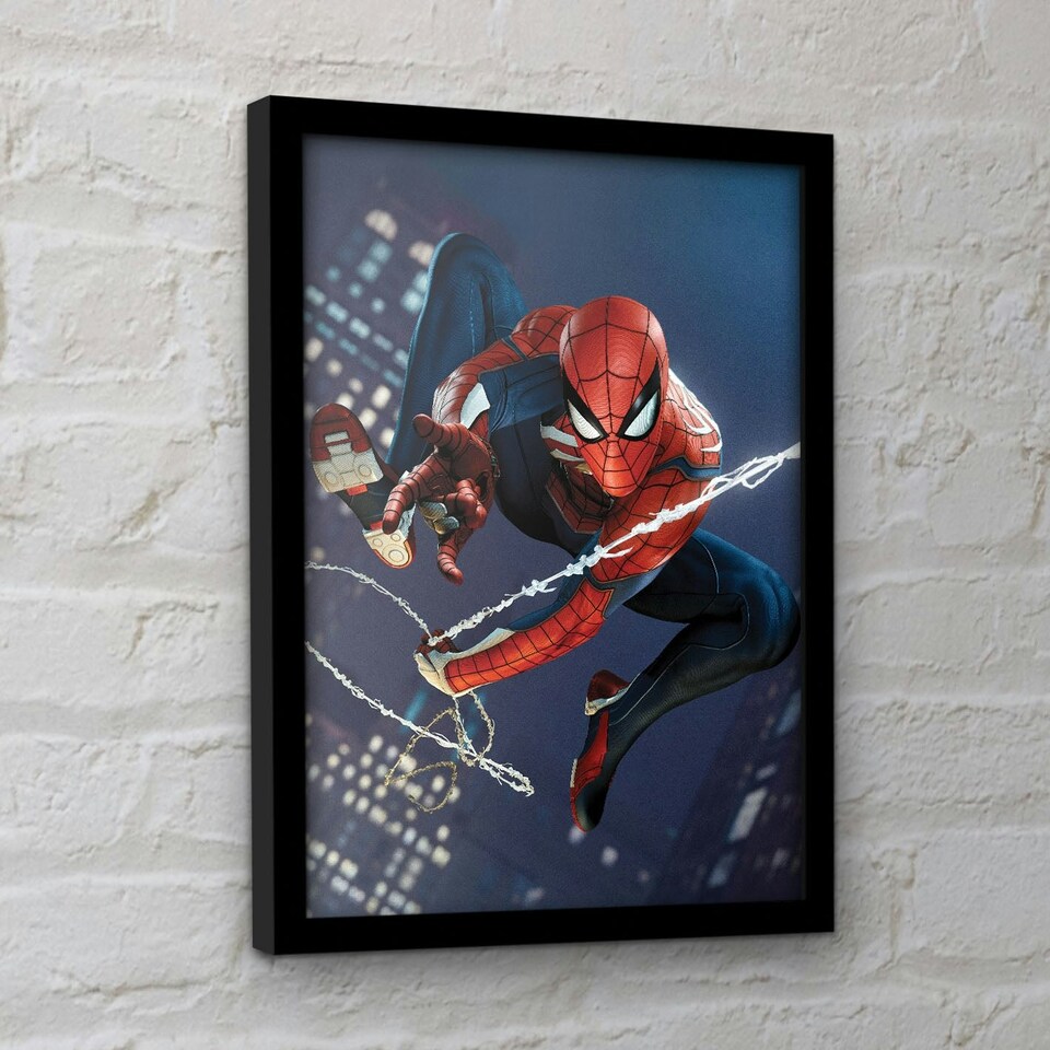 image 1 of Spider-Man (Night) Framed 30x40cm Print