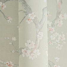 Oriental Blossom Wallpaper in Sage Green | Green | Sage Green | 53cm x 10m