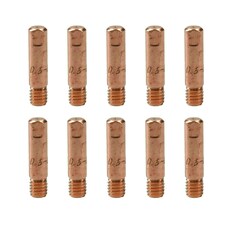 0.6mm Mig Welding Welder Round Contact Tips for MB15 Euro Torches 10pk