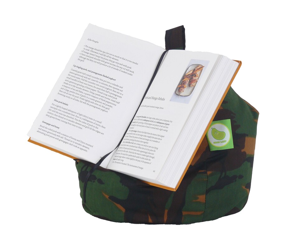 image 1 of Bean Lazy Army Camo Tablet eReader and Book Mini Bean Bag