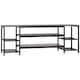image 1 of HOMCOM TV Unit Cabinet for TVs up to 60 Inches with Shelves Brown and Grey