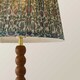 image 5 of ValueLights Bobble Walnut Table Lampbel Floral Pleat Shade and Bulb