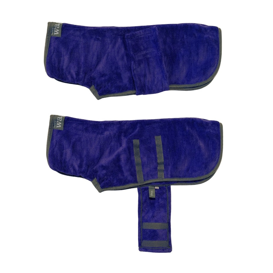 image 1 of Henry Wag Small Purple Dog Drying Coat