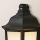 image 6 of ValueLights Black Aluminium IP44 Rated Outdoor Porch Wall Mounted Flush Lantern | Black