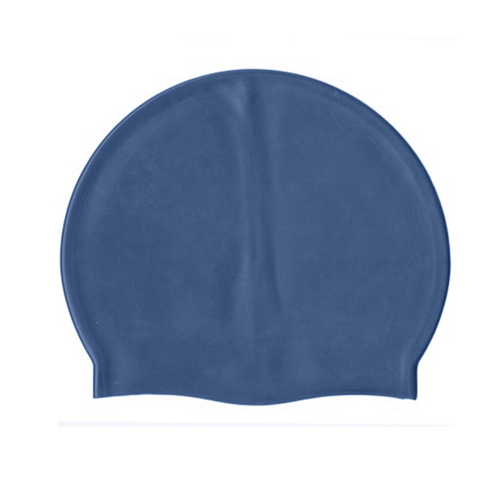 image 1 of SwimTech Unisex Adult Silicone Swim Cap - Royal Blue - One Size
