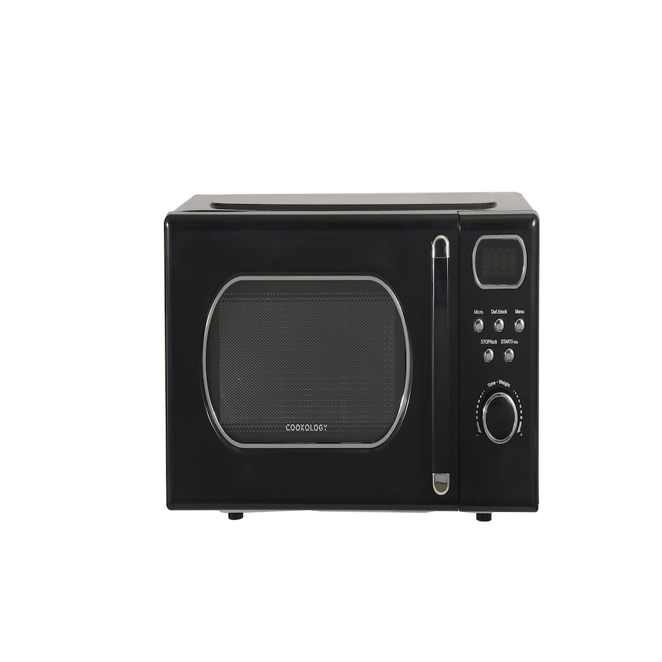 image 1 of Cookology Retro Microwave 800W Freestanding 20L - RETDD20BK Black