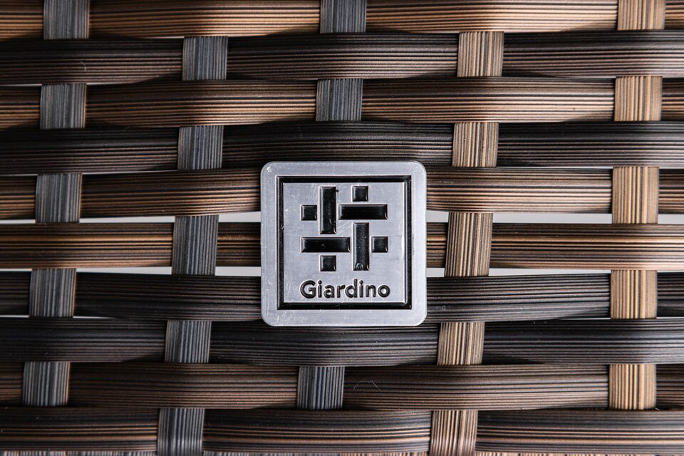 image 1 of Arizona Round Rattan Garden Bistro Table and Chairs Set 2 Seater | Brown | Brown