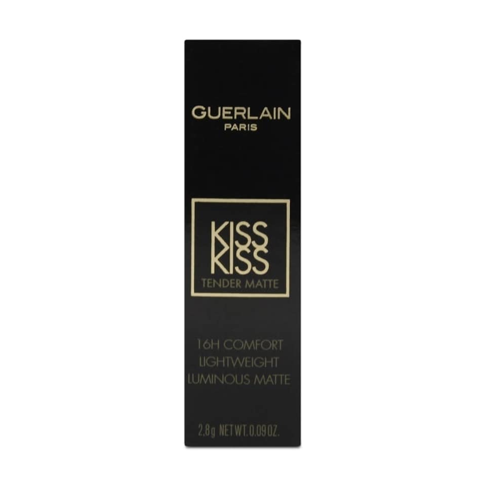 image 1 of Guerlain Kiss Kiss Tender Matte Red Lipstick 775 Kiss Rouge N/A