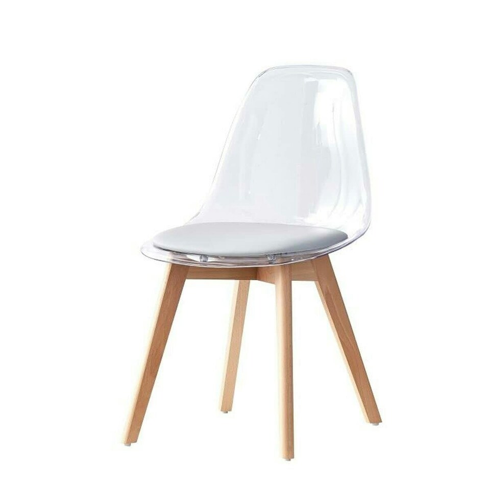 image 1 of Dining Chair DKD Home Decor Grey Wood Polycarbonate 54 x 47 x 81 cm Grey
