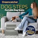 image 2 of Dreamcatcher 3 Step Dog Stairs for Bed 60x40x40cm, High Density Foam Ramp | Grey | Grey | 3 | 1