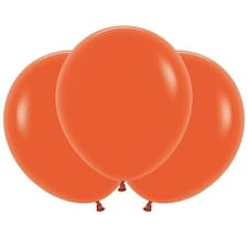 Fashion Solid Orange Sempertex Biodegradable Latex Balloons 45cm / 18 in - Pack of 25
