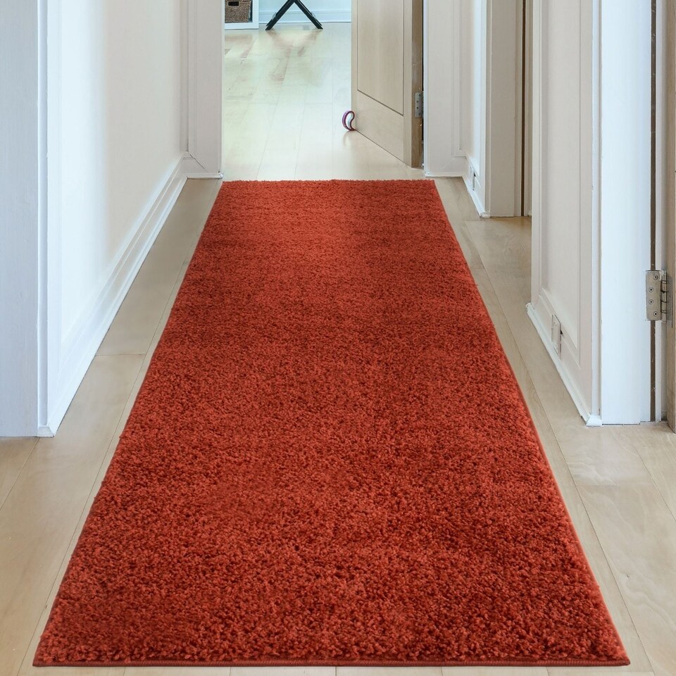 image 1 of The Rugs Myshaggy Collection Plain Soft High Pile Shaggy Floor Rugs and Runners Living Room Bedroom