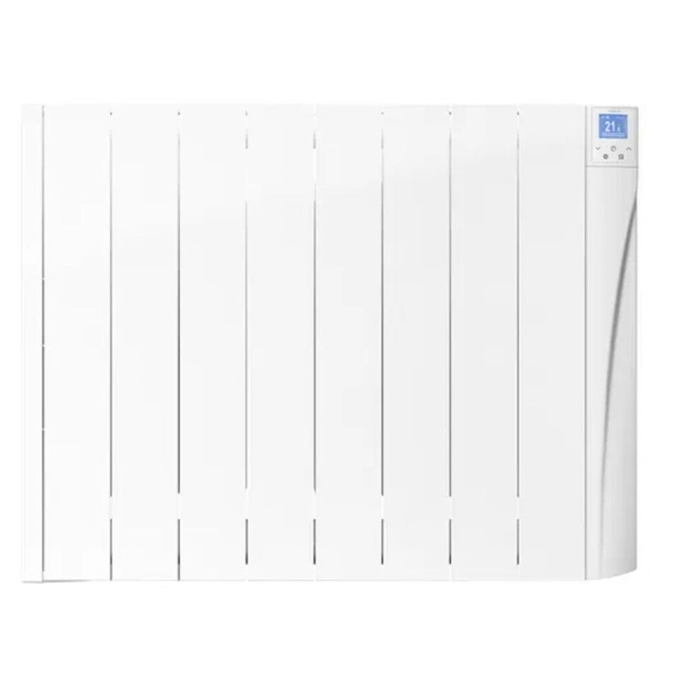 image 1 of 747mm (W) x 575mm (H) - White Touch Electric Oil Filled Radiator (Alicante) - 880 Watts - Depth 98mm - Heats Up To 9m²