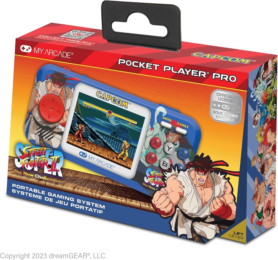 image 1 of Super Street Fighter II Pocket Player Pro Portable Gaming System (2 Games in 1)