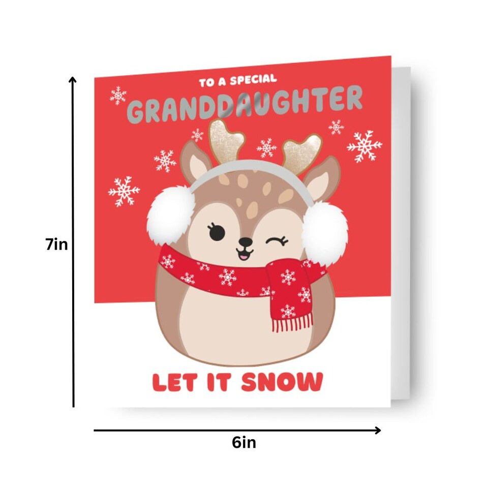 image 1 of Squishmallows Granddaughter Christmas Card