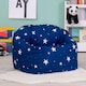 image 3 of Kids Starry Skies Bean Bag Chair Navy Blue Childrens Bean Bags | Blue | Navy Blue | 1