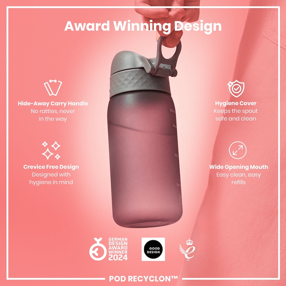 image 1 of Leak Proof Kids Water Bottle, BPA Free, 350ml (12oz) | Grey | Grey | One Size
