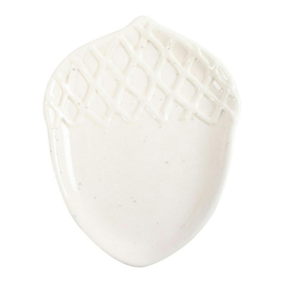 image 1 of Something Different Autumn Acorn Dish - White - One Size