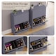 image 6 of Vida Designs 2 Drawer Shoe Cabinet Shoe Rack Storage Cupboard, Grey