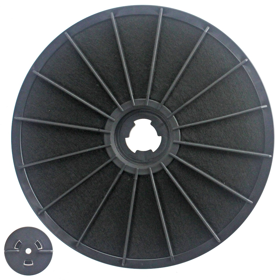 image 1 of SPARES2GO Carbon Charcoal Vent Filters compatible with Electrolux Cooker Extractor Hood (Pack of 2)