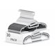 image 1 of Dyzi White Plastic Coat Hangers Pack of 30