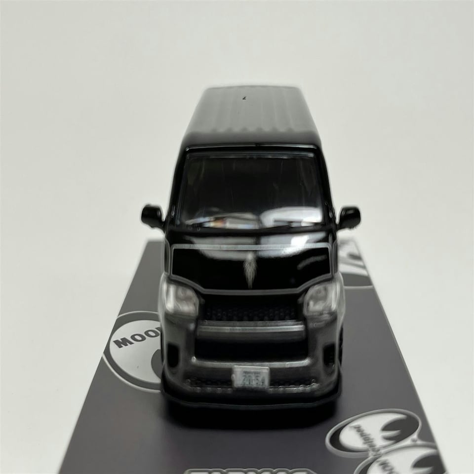 image 1 of Toyota Hiace Widebody Mooneyes Black 1:64 Scale Tarmac Works T64038ME2