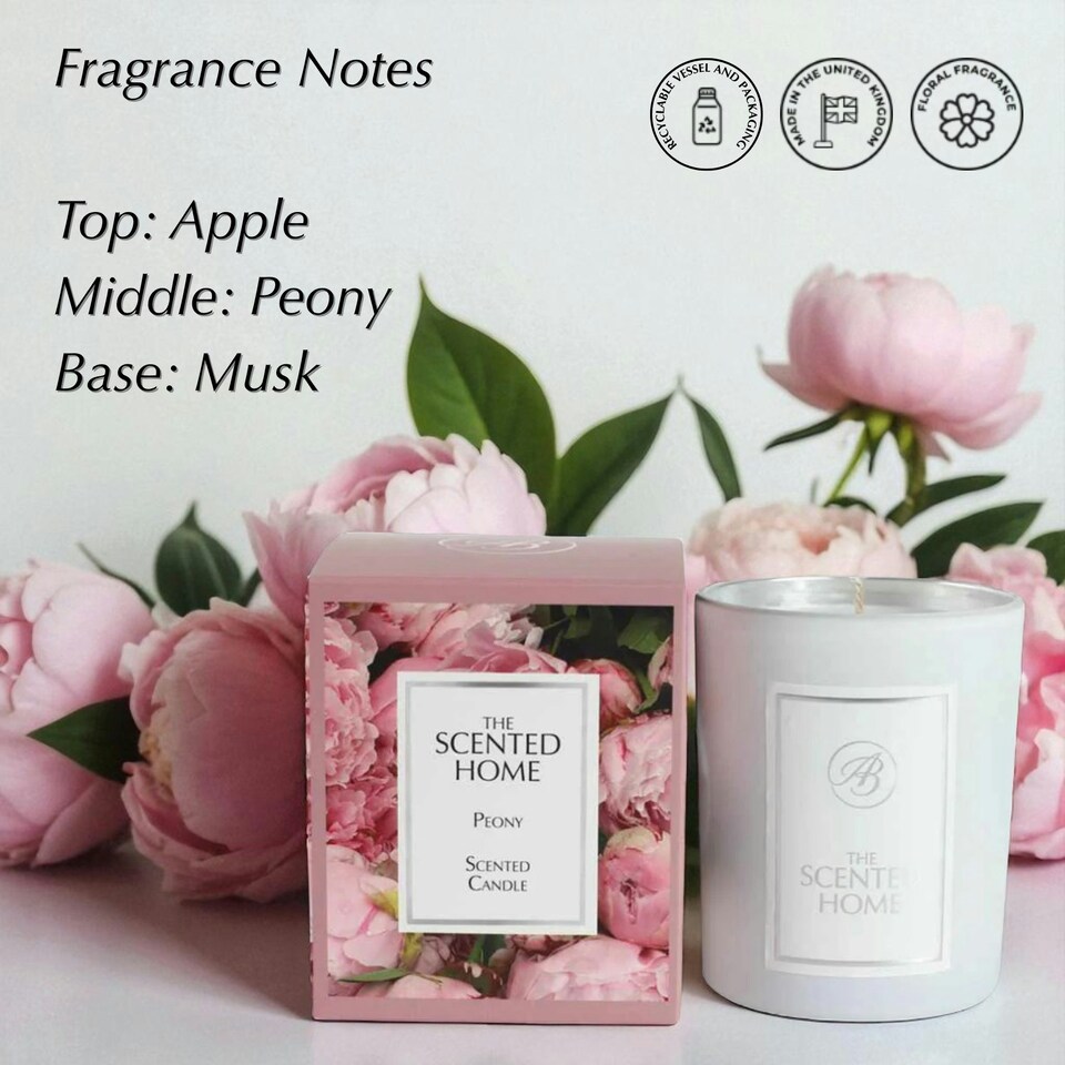 image 1 of Ashleigh & Burwood Peony Scented Jar Candle 170g White
