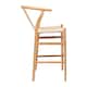 image 3 of Nicholas Winter Wooden Scandi Danish Style Bar Stools - Natural-Natural - Pack of 2