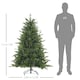 image 3 of HOMCOM 5 Ft Artificial Christmas Tree with Metal Base, Hinged Branches