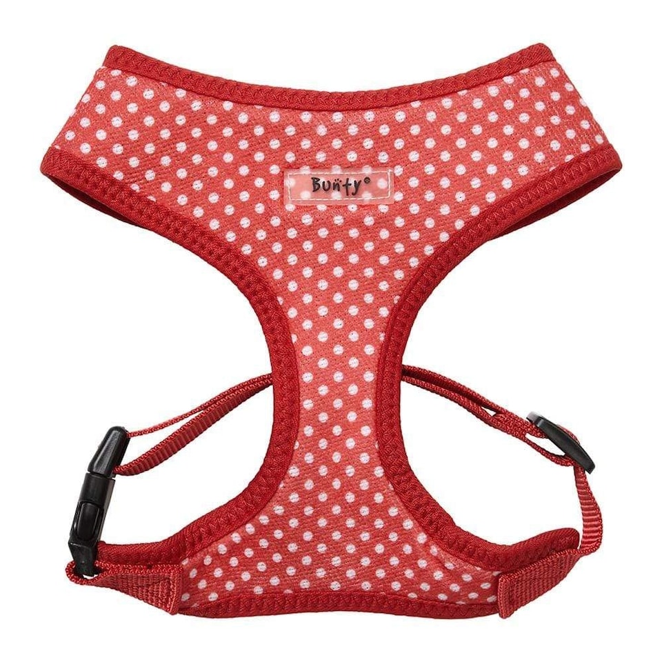 image 1 of Soft Dog & Puppy Harness with Clip, Adjustable Pink | M