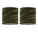 image 1 of Set of 2 Green Crushed Velvet 15.5cm Table Lamp Shades | Green | Small | 2