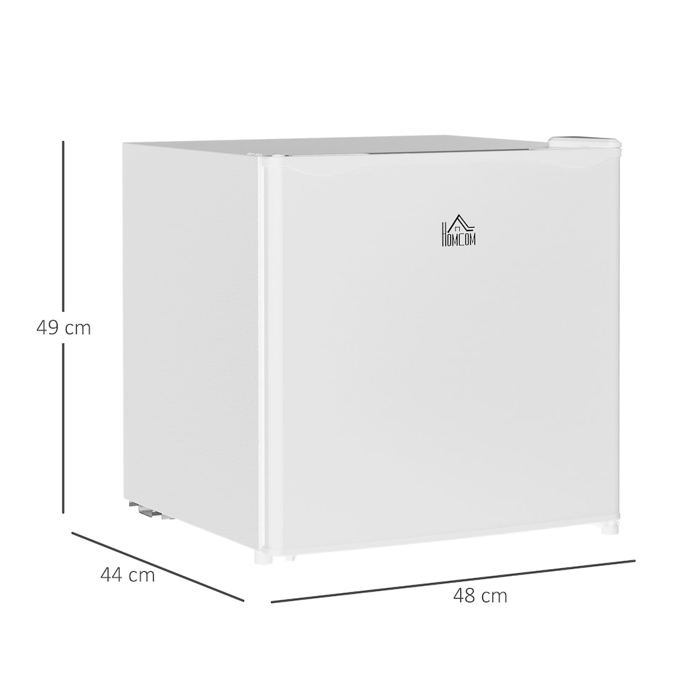 image 1 of HOMCOM 46L Counter Top Fridge with Chiller Box Mini Fridge for Bedrooms Black